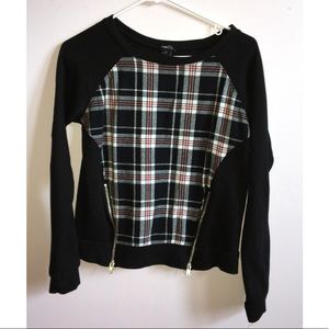 💥SOLD💥 Rue21 Plaid Sweatshirt